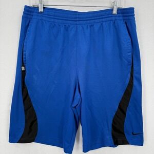 Nike Men's Size Medium Basketball Shorts Blue 438628-493 Athletic Polyester